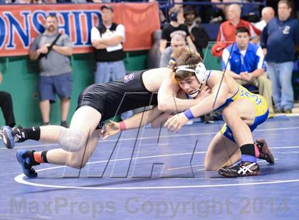 Thumbnail 2 in NCHSAA Individual Wrestling 2A Semifinals photogallery.