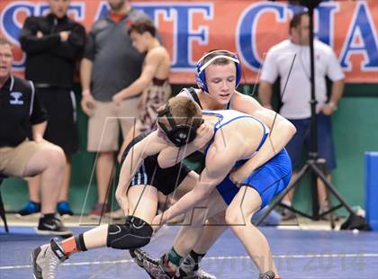 Thumbnail 1 in NCHSAA Individual Wrestling 2A Semifinals photogallery.