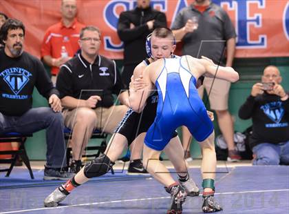 Thumbnail 3 in NCHSAA Individual Wrestling 2A Semifinals photogallery.