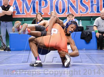 Thumbnail 3 in NCHSAA Individual Wrestling 2A Semifinals photogallery.
