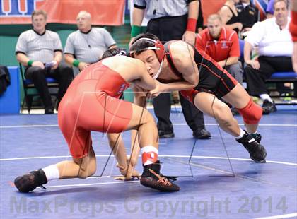 Thumbnail 1 in NCHSAA Individual Wrestling 2A Semifinals photogallery.