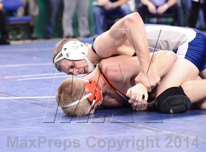 Thumbnail 3 in NCHSAA Individual Wrestling 2A Semifinals photogallery.