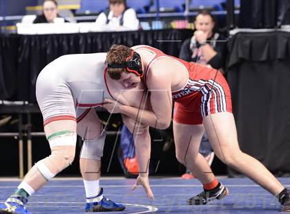 Thumbnail 2 in NCHSAA Individual Wrestling 2A Semifinals photogallery.