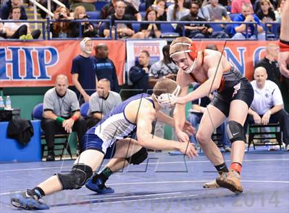 Thumbnail 2 in NCHSAA Individual Wrestling 2A Semifinals photogallery.