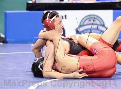 Thumbnail 2 in NCHSAA Individual Wrestling 2A Semifinals photogallery.