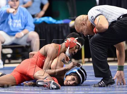 Thumbnail 2 in NCHSAA Individual Wrestling 2A Semifinals photogallery.