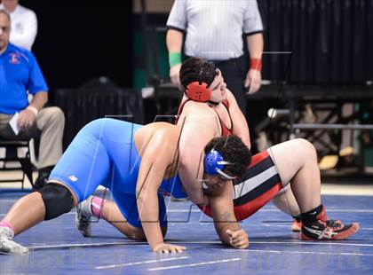 Thumbnail 3 in NCHSAA Individual Wrestling 2A Semifinals photogallery.
