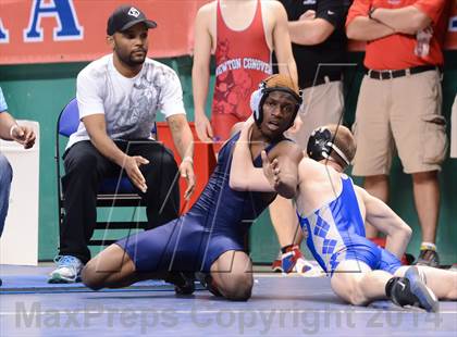 Thumbnail 2 in NCHSAA Individual Wrestling 2A Semifinals photogallery.