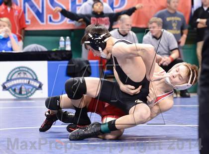 Thumbnail 1 in NCHSAA Individual Wrestling 2A Semifinals photogallery.