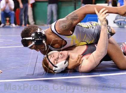 Thumbnail 2 in NCHSAA Individual Wrestling 2A Semifinals photogallery.