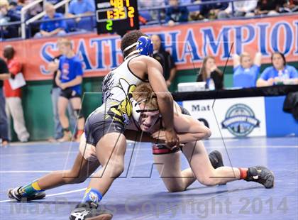 Thumbnail 2 in NCHSAA Individual Wrestling 2A Semifinals photogallery.