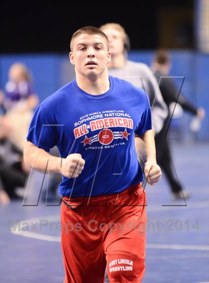 Thumbnail 1 in NCHSAA Individual Wrestling 2A Semifinals photogallery.
