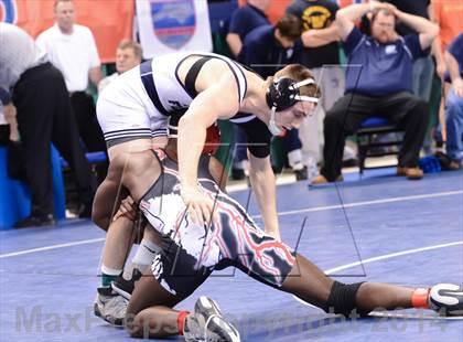 Thumbnail 1 in NCHSAA Individual Wrestling 2A Semifinals photogallery.