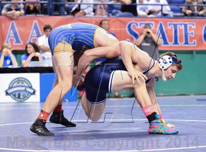 Thumbnail 2 in NCHSAA Individual Wrestling 2A Semifinals photogallery.