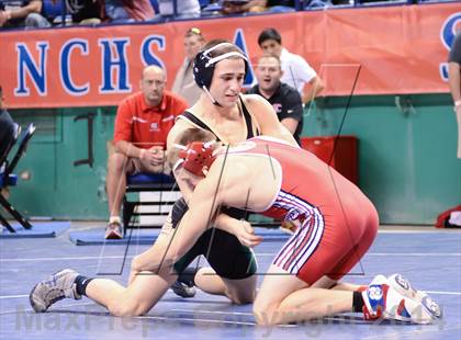 Thumbnail 3 in NCHSAA Individual Wrestling 2A Semifinals photogallery.