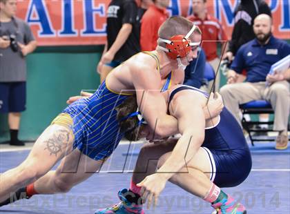 Thumbnail 1 in NCHSAA Individual Wrestling 2A Semifinals photogallery.