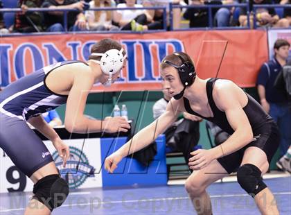 Thumbnail 2 in NCHSAA Individual Wrestling 2A Semifinals photogallery.