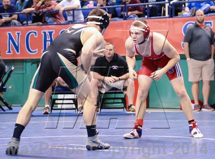 Thumbnail 3 in NCHSAA Individual Wrestling 2A Semifinals photogallery.