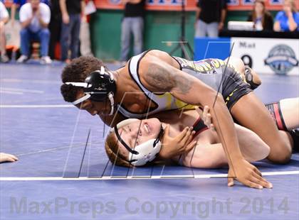 Thumbnail 1 in NCHSAA Individual Wrestling 2A Semifinals photogallery.