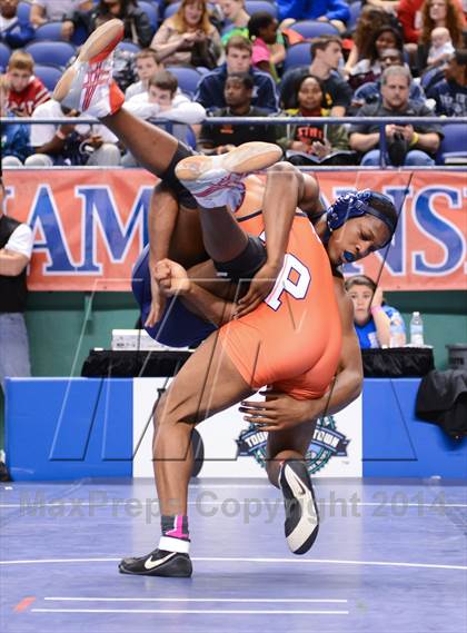 Thumbnail 2 in NCHSAA Individual Wrestling 2A Semifinals photogallery.