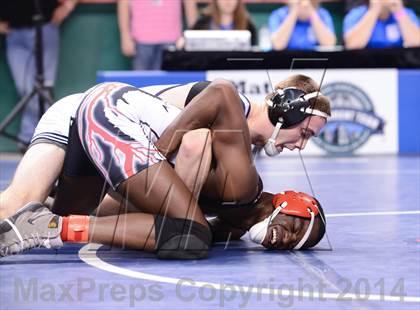 Thumbnail 2 in NCHSAA Individual Wrestling 2A Semifinals photogallery.