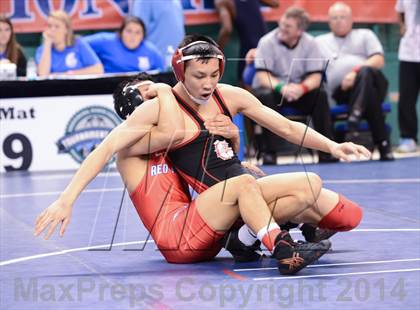 Thumbnail 1 in NCHSAA Individual Wrestling 2A Semifinals photogallery.