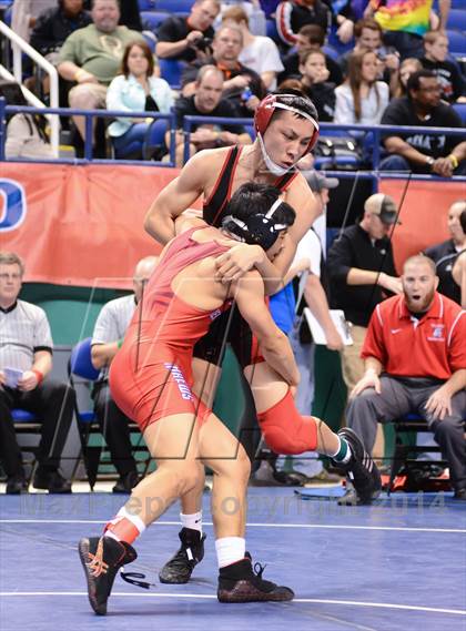 Thumbnail 2 in NCHSAA Individual Wrestling 2A Semifinals photogallery.
