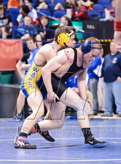 Thumbnail 1 in NCHSAA Individual Wrestling 2A Semifinals photogallery.