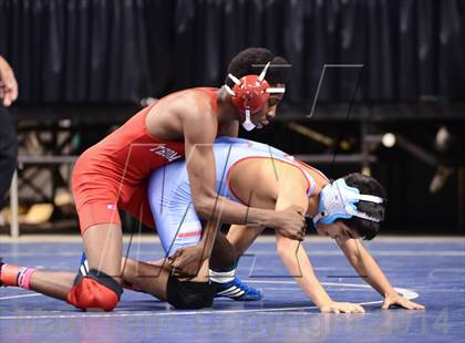 Thumbnail 3 in NCHSAA Individual Wrestling 2A Semifinals photogallery.