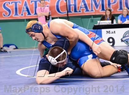 Thumbnail 3 in NCHSAA Individual Wrestling 2A Semifinals photogallery.