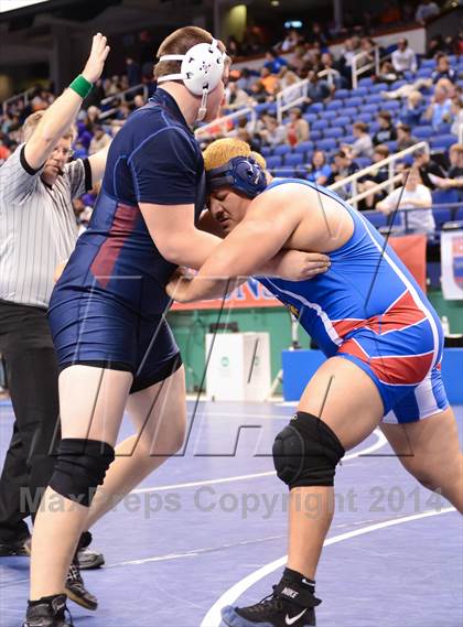 Thumbnail 2 in NCHSAA Individual Wrestling 2A Semifinals photogallery.