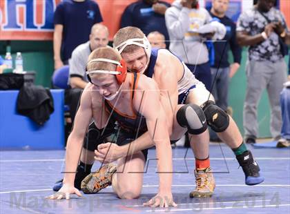 Thumbnail 3 in NCHSAA Individual Wrestling 2A Semifinals photogallery.