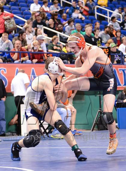 Thumbnail 2 in NCHSAA Individual Wrestling 2A Semifinals photogallery.