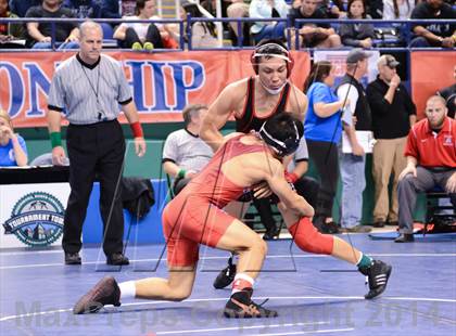 Thumbnail 1 in NCHSAA Individual Wrestling 2A Semifinals photogallery.