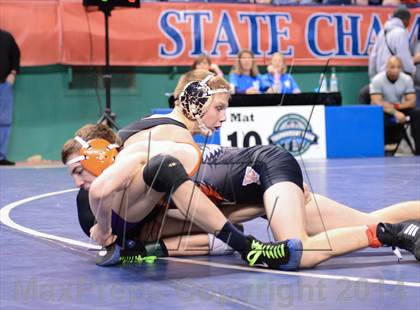 Thumbnail 1 in NCHSAA Individual Wrestling 2A Semifinals photogallery.