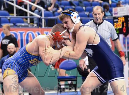 Thumbnail 3 in NCHSAA Individual Wrestling 2A Semifinals photogallery.