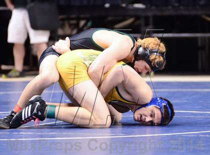Thumbnail 3 in NCHSAA Individual Wrestling 2A Semifinals photogallery.