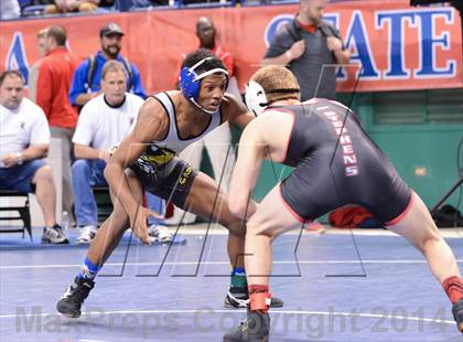Thumbnail 2 in NCHSAA Individual Wrestling 2A Semifinals photogallery.