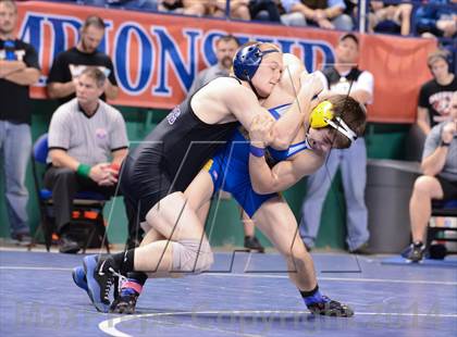 Thumbnail 2 in NCHSAA Individual Wrestling 2A Semifinals photogallery.