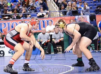 Thumbnail 1 in NCHSAA Individual Wrestling 2A Semifinals photogallery.