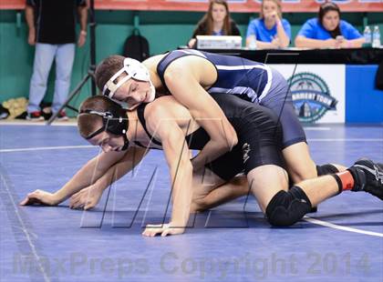 Thumbnail 3 in NCHSAA Individual Wrestling 2A Semifinals photogallery.