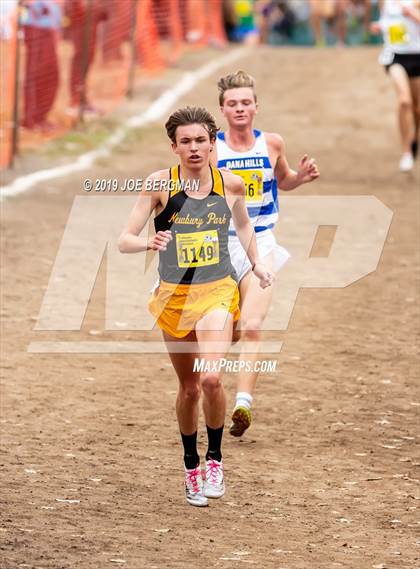 Thumbnail 1 in CIF State Cross Country Championships (Boys D2 Race) photogallery.