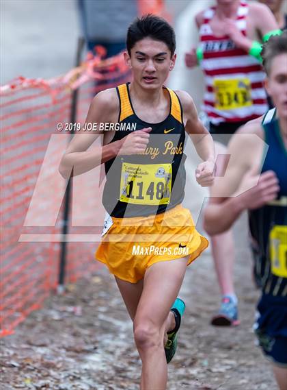 Thumbnail 2 in CIF State Cross Country Championships (Boys D2 Race) photogallery.