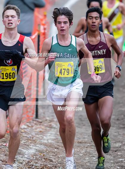 Thumbnail 2 in CIF State Cross Country Championships (Boys D2 Race) photogallery.