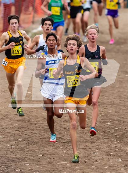 Thumbnail 1 in CIF State Cross Country Championships (Boys D2 Race) photogallery.