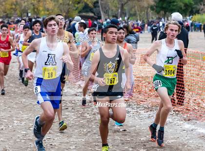 Thumbnail 1 in CIF State Cross Country Championships (Boys D2 Race) photogallery.