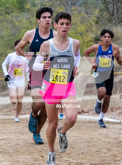 Thumbnail 1 in CIF State Cross Country Championships (Boys D2 Race) photogallery.