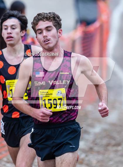 Thumbnail 1 in CIF State Cross Country Championships (Boys D2 Race) photogallery.