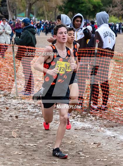 Thumbnail 1 in CIF State Cross Country Championships (Boys D2 Race) photogallery.