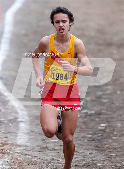 Thumbnail 1 in CIF State Cross Country Championships (Boys D2 Race) photogallery.
